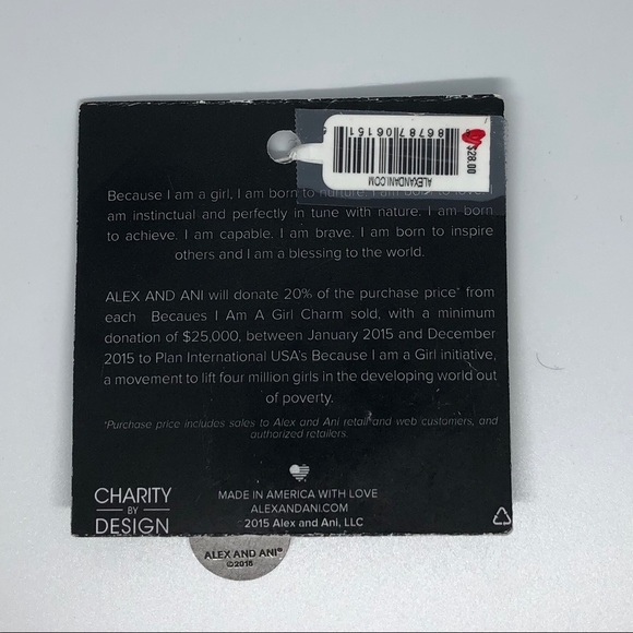 ALEX AND ANI | Because I Am A Girl Bracelet - Picture 2 of 3